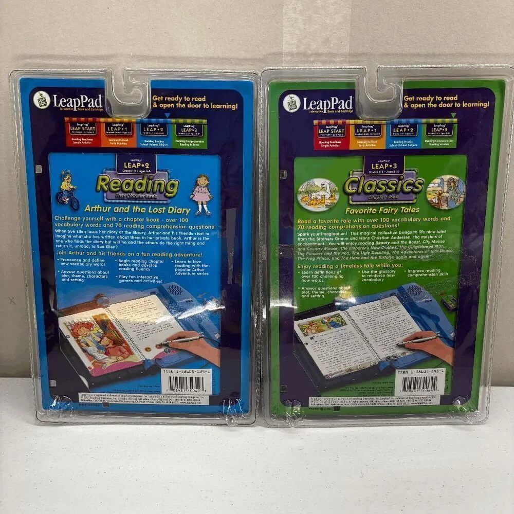 LeapPad Reading Arthur and the Lost‎ Diary & Favorite Fairy Tales New Sealed!